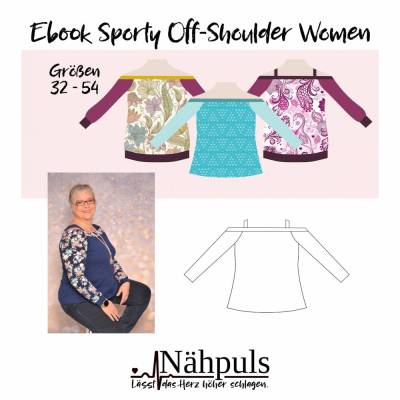 Ebook Sporty Off-Shoulder Woman Gr. 32 - 54