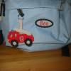 Feuerwehr Schlüsselanhänger, gehäkeltes Feuerwehrauto Anhänger für Kindergartentasche Bild 3