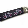 Schlüsselanhänger Schlüsselband Anhänger "Fahrrad" aus Baumwollstoff und Ripsband - Geschenk für Radfahrer Bild 1