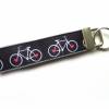 Schlüsselanhänger Schlüsselband Anhänger "Fahrrad" aus Baumwollstoff und Ripsband - Geschenk für Radfahrer Bild 2
