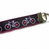 Schlüsselanhänger Schlüsselband Anhänger "Fahrrad" aus Baumwollstoff und Ripsband - Geschenk für Radfahrer Bild 3