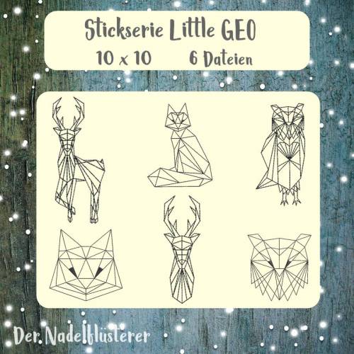 Digitale Stickserie Little GEO 10x10 (4x4") Stickrahmen