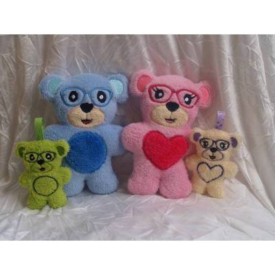 Stickdatei Hipster Teddy In the Hoop  Teddybär 304 Maschinenstickerei