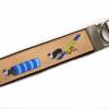 Schlüsselanhänger Schlüsselband "Agility Hundesport" in beige aus Baumwollstoff und Ripsband Bild 6