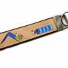 Schlüsselanhänger Schlüsselband "Agility Hundesport" in beige aus Baumwollstoff und Ripsband Bild 7