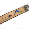 Schlüsselanhänger Schlüsselband "Agility Hundesport" in beige aus Baumwollstoff und Ripsband Bild 8