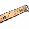 Schlüsselanhänger Schlüsselband "Agility Hundesport" in beige aus Baumwollstoff und Ripsband Bild 9