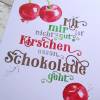 AUSVERKAUF! Poster, Druck, Kunstdruck A4 "Kirschen essen" aus der Manufaktur Karla Bild 3