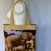 Shopper Stofftasche Stoffbeutel "Elefanten" Bild 4
