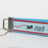 Schlüsselband Dogdancing aus Gurtband mit echtem Leder unterlegt aus der Halsbandmanufaktur von dogs & paw Bild 6