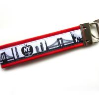 Schlüsselanhänger Schlüsselband Anhänger "New York" blau rot schwarz  weiß Geschenk Urlaub Städtetrip Geburtstag Weihnachten meine Stadt Bild 6