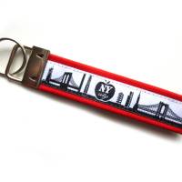 Schlüsselanhänger Schlüsselband Anhänger "New York" blau rot schwarz  weiß Geschenk Urlaub Städtetrip Geburtstag Weihnachten meine Stadt Bild 8