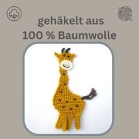 Giraffe Häkelapplikation für Kinder, gehäkelte Applikation zum Aufnähen, Zoo Tiere Bild 4