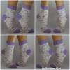 Socken Wollsocken Damensocken handgestrickt Größe 38/39 Bild 3