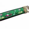 Schlüsselanhänger Schlüsselband Anhänger "Golf" grün pink schwarz, aus Baumwollstoff und Webband Bild 3