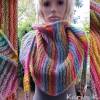 Dreiecktuch in tollen Farbverläufen Lana Grossa Wolle- Polyacryl- Mix gestrickt Bild 1