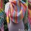 Dreiecktuch in tollen Farbverläufen Lana Grossa Wolle- Polyacryl- Mix gestrickt Bild 3