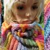 Dreiecktuch in tollen Farbverläufen Lana Grossa Wolle- Polyacryl- Mix gestrickt Bild 4