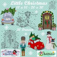 Digitale Stickserie Little Christmas 10x10 - 20x30 cm (4x4 - 8x12") Stickrahmen Bild 1