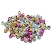 100 Stardust Beads, 4 mm, Acryl, Farbmix Bild 1