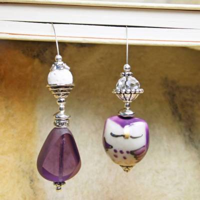 silbernes Lesezeichen Der Traum der Eule