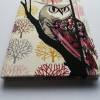 Notizbuch Tagebuch Kladde "Ghastly Owl" ähnlich A5 17,5 x 23 cm stoffbezogen Eule Gescnenkidee Bild 6