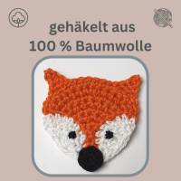 Fuchs Applikation, Häkelapplikation Fuchs zum Aufnähen für Kinder Bild 3