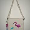 Kindertasche Flamingo mit Taschenanhänger, Umhängetasche für Mädchen Bild 2