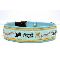 Hundehalsband »Dogdancing« mit echtem Leder unterlegt aus der Halsbandmanufaktur von dogs & paw Bild 1