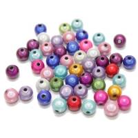 40 Miracle Beads, 8 mm, Acryl, Farbmix