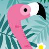 Messlatte: Flamingo -- optional selbstklebend Bild 3