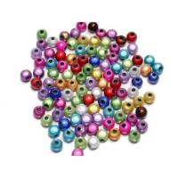 100 Miracle Beads, 4 mm, Acryl, Farbmix