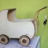 Vintage Puppenwagen aus Holz Shabby-Chic Bild 2