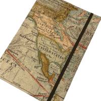 Notizbuch/Reisetagebuch Hardcover A5 stoffbezogen "Map" Landkarte Reise USA Canada Fan Geschenk Bild 4