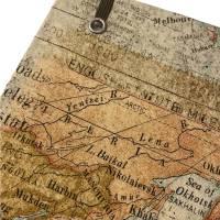Notizbuch/Reisetagebuch Hardcover A5 stoffbezogen "Map" Landkarte Reise USA Canada Fan Geschenk Bild 6