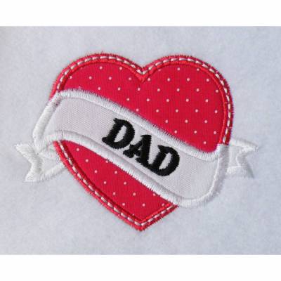 Applikation Aufnäher Heart Tattoo Mom