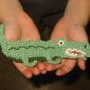 Krokodil Applikation für Kinder, Alligator Häkelapplikation zum aufnähen, Zoo wilde Tiere Bild 4