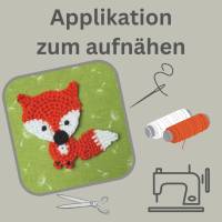 Kleiner Fuchs Häkelapplikation - süßer Tier-Aufnäher, Applikation, Häkelapplikation für Kinder Bild 4