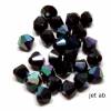 25 Böhmische Glasschliff Bicones, 4 mm, jet AB, jet, black diamond oder smoke Bild 5