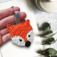 Niedlicher Fuchs Schlüsselanhänger - Taschenanhänger handgefertigt - Geschenk für Tierliebhaber Bild 1