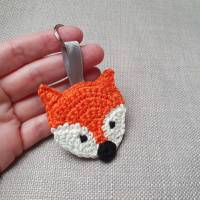 Niedlicher Fuchs Schlüsselanhänger - Taschenanhänger handgefertigt - Geschenk für Tierliebhaber Bild 3