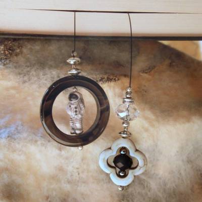 Himmelsstürmer Lesezeichen Astronaut mit Onyx