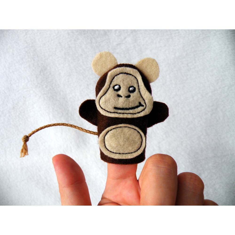 7 Niedliche Affen Familie Fingerpuppen für Kinder Tiere Handpuppen Spielzeug 