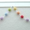 Girlande mit Häkelkugeln 24 mm Durchmesser, Kette als Dekoration für das Kinderzimmer, Farben wählbar Bild 4