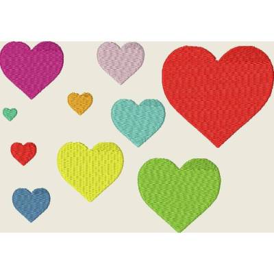 Stickdatei Herzalarm * Herzen * Herz 334 Maschinenstickerei