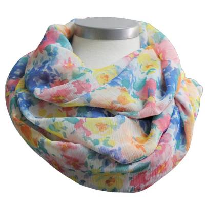 Sommer Damen Loopschal Chiffon Loop Crash