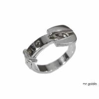 Gürtelring Silber 925 Gürtel Ring Schnalle ca.3,5 mm Breit Silberring Bild 1