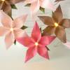 Lichterkette Sternchen Blüte rosa braun, Hochzeitsdeko, Geschenk zur Hochzeit Bild 2