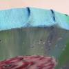Acrylgemälde GLITZERSEEPFERDCHEN ovale Leinwand - 20cmx30cm, Kunst Bild Meeresbild Glitter, Künstlerin Christiane Schwarz Bild 3