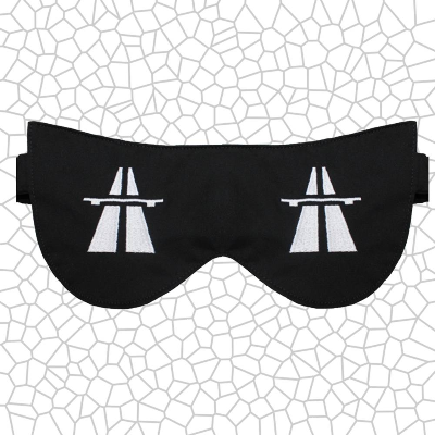 Lustige Schlafmaske Autobahn – Schlafbrille für entspannte Autofahrer & Beifahrer Geschenk